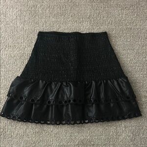 Boutique Black leather Skirt